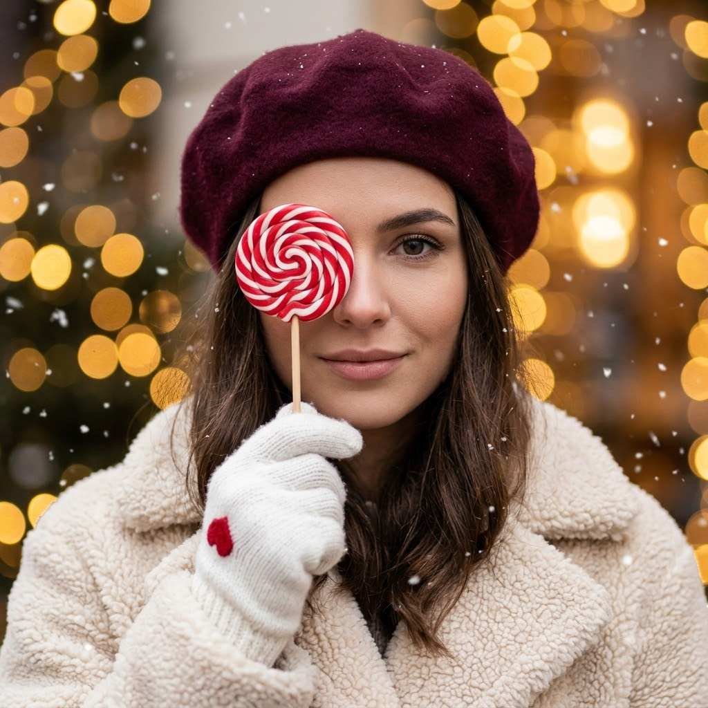 Luxury Christmas Snowfall Portrait