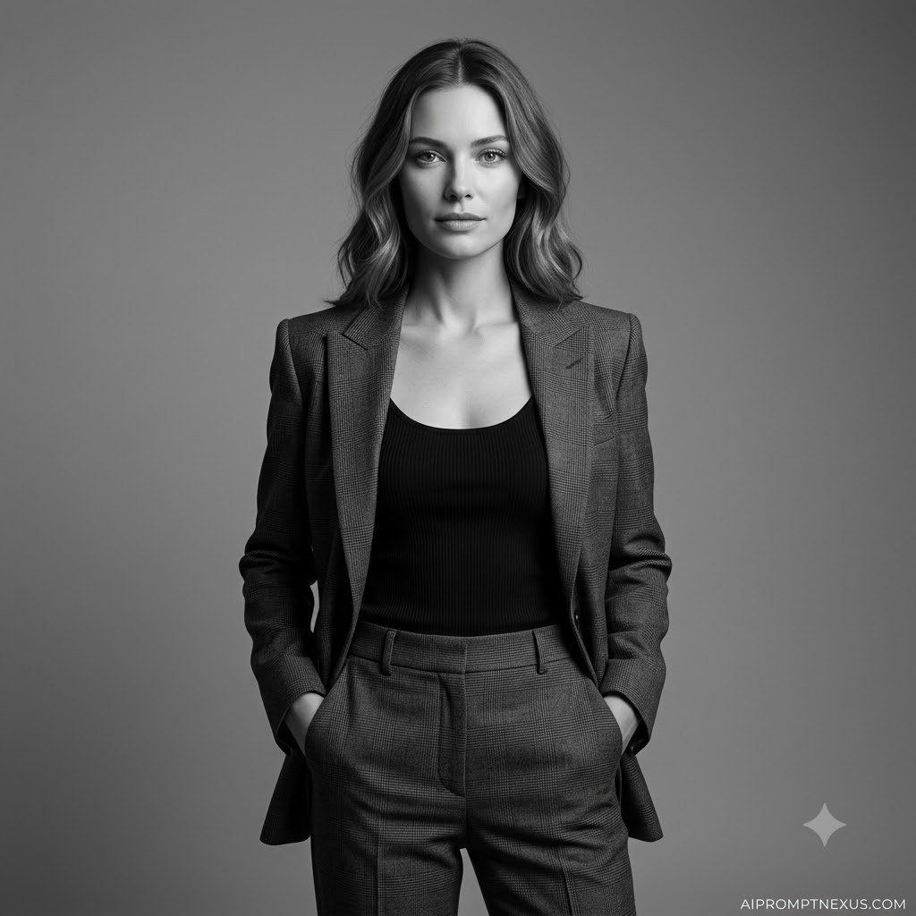 Monochrome Authority — Luxury Black & White Fashion Editorial