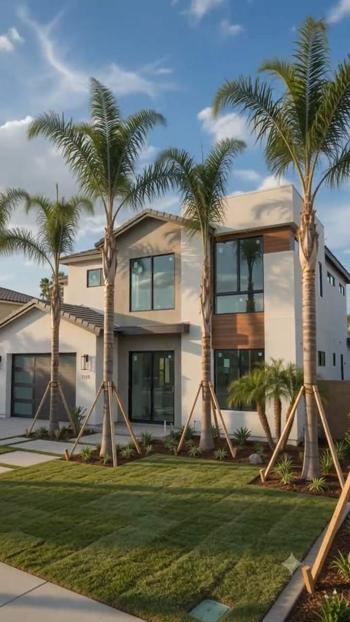 California Dream Home — Modern Suburban House Construction Timelapse
