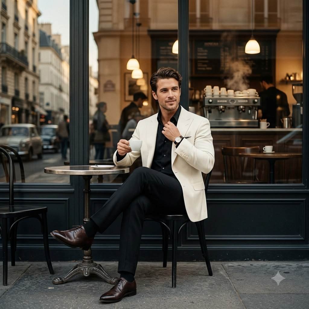 Nano Banana Prompt — European Café Quiet Luxury