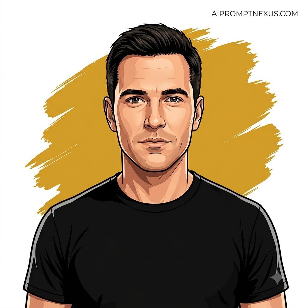 Bold Graphic Avatar | Premium Vector Comic Portrait