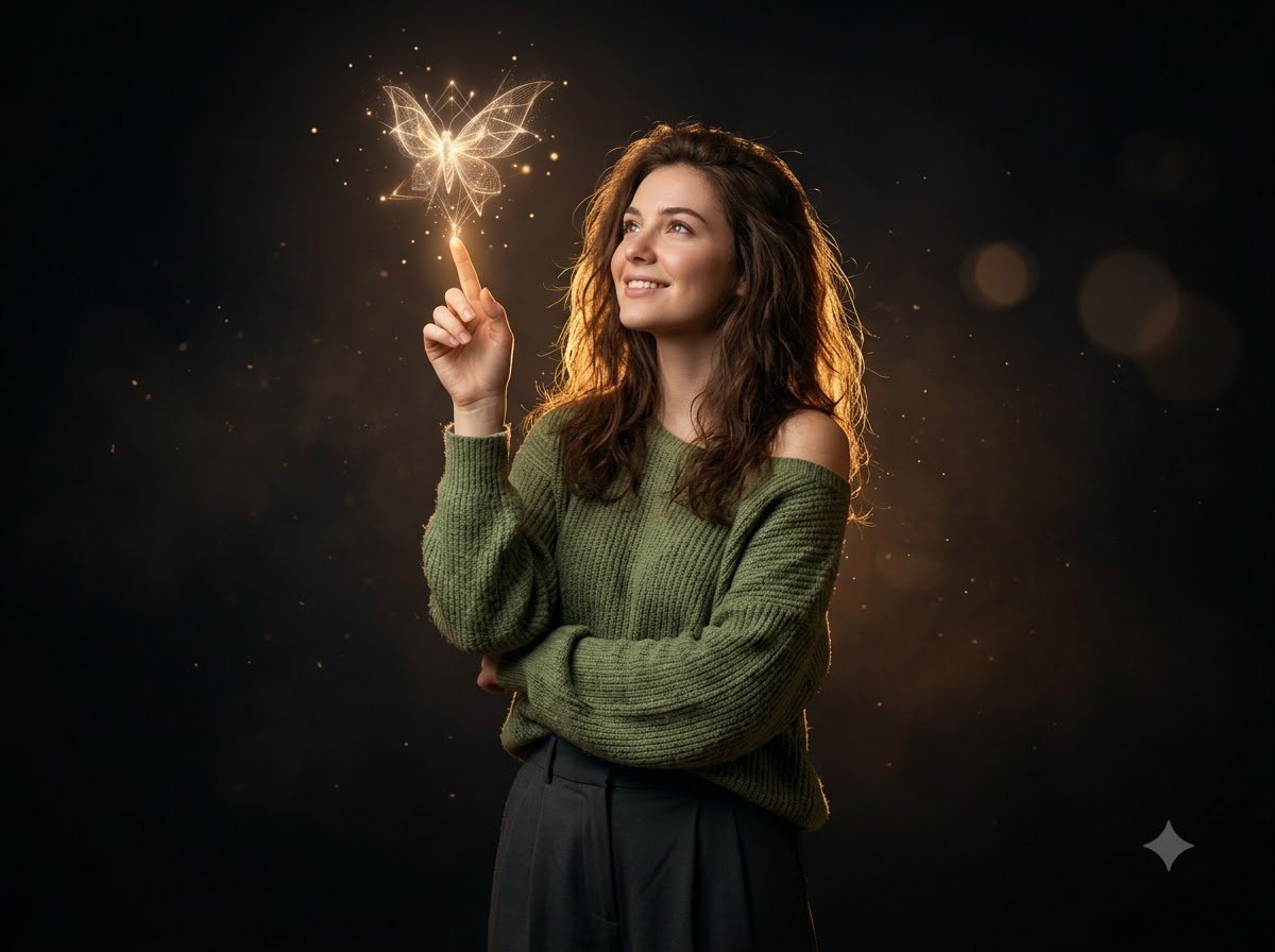 Celestial Glow Portrait – Cinematic Fantasy AI Photo Prompt